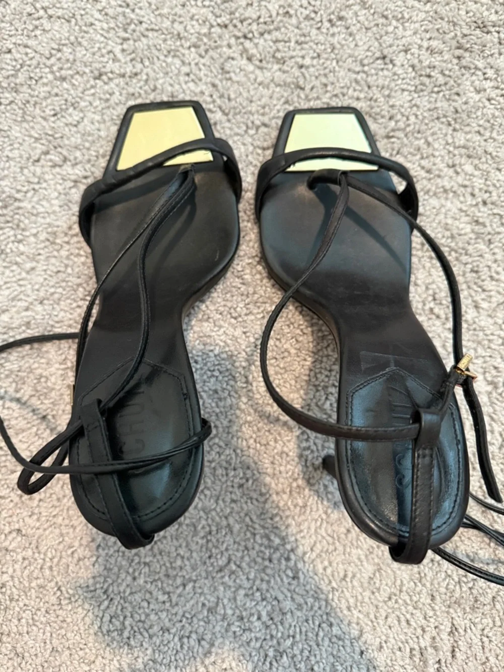 Vikki Leather Sandal Heels Schutz 9